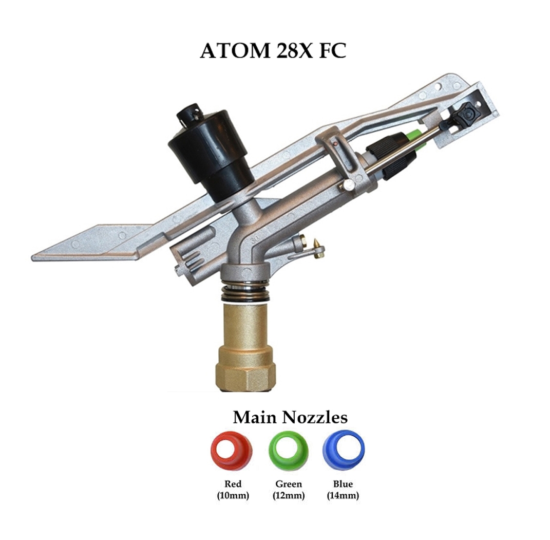 Impulse Sprinkler ATOM 28X FC Impact Sprinkler - Agronema